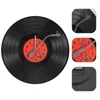 Horloge de bureau Vinyl Record Mur vinyle Record Murau horloge graffiti Home Plastique Plastique Décor de chambre à coucher