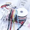 10mm 5yards handgefertigter Brief Satin Ribbons Geschenke Schachtel Verpackung Hochzeit Festival Party Dekorationen Diy Bow Craft Bouquet Lieferungen 240426