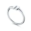 Pierścień designerski 18K Gold Silver Pierścień Diamentowe pierścionki dla kobiet luksusowe pierścionki mody biżuterii