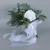 Fleurs décoratives Artificiel Flower Bouquet Simulation Arrangement de mariage portable