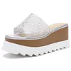 Luxurys Designer Slip-On Sandals Espadrilles本物のレザースリッパファッションローファーLuxe Cap Toe Fisherman Wedge Elyse Platform Shoes Girls Boys Party Sandals