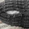 Coussin / gris décoratif 45x45cm couverture coussin en velours côtelé en velours pour le salon couvertures de luxe douces 18 x 18 pouces coussins