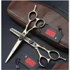 Hårsax Ny ankomst Professionell barberare Cutting Kasho GF-60 5,5 tum/6,0 tum 6cr Sier/Black/Rose Golden Drop Delivery Products Oteem