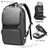 Backpack Bange Echte multifunctionele ruimte Heren Backpacks Teenage Long Hul Travel Bag met USB -interface 15.6 Laptop Waterdicht