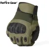 Refire Gear Armee Militärische Taktikhandschuhe Männer Paintball Airsoft Carbon Knöchel Full Finger Handschuh Anti-Skid-Fahrradkampf Mitten 240424