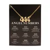Nieuwe trendy mode legering gouden kleur geluk engel nummers wens 777 hanger ketting voor vrouwen meisje geschenk verjaardag sieraden 111-999