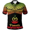 Polos maschile Stampa 3d hawaiane Vanuatu Polo Shirt Uomini Summer Polynesian Modella corta T-shirt