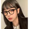 Sunglasses Fashion Black Frame Point Plain Glasses PC Glass Spectacles Vintage Eyeglass Round Eye