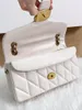 Bolsa de grife Tabby Bolsas de ombro de couro real de couro novo Bolsa de marca de luxo de moda