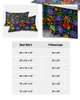 Bed rok kleurrijk Mexico abstract bloem elastisch gemonteerde sprei met kussenslopen matras dekbed beddengoed set laken
