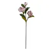 Fiori decorativi 1pc Fino fiore di simulazione magnolia pianta con foglie di oversize artificiale grande decorazione per la casa 3 teste sentenza schiumosa