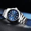 Orologi da polso Benyar Men Watchs Mechanical Automatic Blue Orologio da 50 m Business Waterproof Acciaceta Business Luminoso Lumino