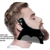 new New Innovative Design Beard Shaping or Stencil with Full-Size Comb for Line Up Tool Trimming Shaper Template Guide for Shavingstencil trimming comb