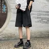 Men's Shorts Summer Chinese High-quality Button Up Casual With Ice Silk Smooth Design Niche Five Part Pants