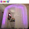 New design wedding party props cube inflatable photo booth with led strips inflatable photo studio for sale