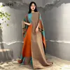 Winyi Impresión Confort Cálida Fashion Kaftan Vestido navideño Elegante Africa Mujeres Boho Party Winter Ropa para mujeres Vestido largo 240415