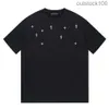 Wysokiej jakości luksusowe ubrania projektantów Chrompss PRAWIDŁOWE EDYCJA TOP NOWA T-shirt Diamond Cross Sky Krótkie rękodzieło dla mężczyzn kobiety z logo marki 1: 1