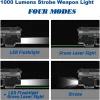 Lumières 1000 lumens compact Pistol Laser Sight and LED Light combo, strobe arme lumière et laser vert pour pistolet avec chargement magnétique