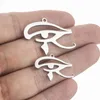 Colliers de pendentif l'œil de Horus Charm Miroir en acier inoxydable Bracelet Collier de haute qualité