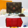 Кошельки Bag Brown Flower Wallet Luxury Women Coin Swork M41938 Держатель карт.