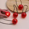 Decorazione per feste 3pcs/set LED lampeggiante naso rosso illuminazione divertenti forniture per clown per la cerimonia di compleanno parchi a tema mascherato