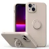 Magnetic designer IPhone Cases Phone Cases Liquid Silicone Soft Slim Kickstand Car Full Protective Cover Ring Stand Holder For IPhone 15 Plus 14 13 12 11 Pro Max