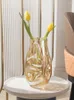 Wazony niedrogi luksusowy styl wazon dekoracja salon klimatyzacja szkło ins zaawansowane zmysł nieregularny geometria nordycka miękka