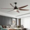 66 pouces de plafond Light Restaurant salon moderne Simplicity ventilateur llights a mené six feuilles ventilateur électrique Vents forts 110V 220V