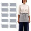 Tablier de serveur professionnel avec poches - mi-tablier de serveuse unisexe - une taille unique - 23 x 13 pouces - idéal pour les serveurs et les serveuses