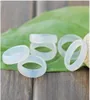 Ny stil chalcedony svart blå vit gul röd grön fyra färg jade ring för män och kvinnor par ring fartyg ping f9716014690