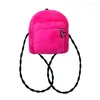 Babylon Fashion Backpack Bluffy Satchel Borse Carina Studente American Leopard Tie Tie Square Fat Fur Rose Gifts