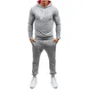 Traccetti da uomo Slimt fit hip-hop hip-hop europeo e americano Sport Sports Casual Hoodie Solid Sports Set di pantaloni sportivi