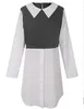 Casual Dresses Elegant Women's Shirt for Women 2024 Spring Summer Long Sleeve Kort klänning från damer Mini Vestidos