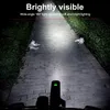 Toprider Bicycle Light 1200lm T6 LED Oplaadbare set Road MTB Bike voorlamp voor de voorkant van de voorkant Lamp Flashlight Cycling Group 240422