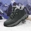 Casual skor varumärke herrspår som kör utomhus berg camping vattentät bergsklättring sneakers vinter varm