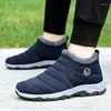 Boots 2024 Winter Snow Warm Fur Men Slip On Ankle Comfortable Casual Shoes Sneakers Non-slip Botas Zapatos Hombre