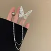 Broches Cadena de mariposa plateada Diseño exclusivo de moda Joyería Ceremonial Ceremonial Vestido