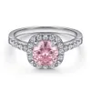 Femmes de luxe de luxe anneaux colorés 925 Ring Sterling Ring Fashion Bijoux de luxe pour les femmes anniversaire