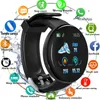 D18 Smart Watch Heart Free Monitor Männer in Smartwatch Round Fiess Digitale Uhren für Männer Frauen Band Armband