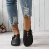 Lässige Schuhe Frauen flach Herbst komfortable weiche Spitze für Frauen Schnürmeucasins Gehen Plus Size 43