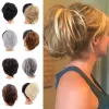 Chignon Chignon lupu Synthetic Messy Bun Scricceli Chignon con fasce per capelli elastici Donut Drive Cany Hair pezzi per capelli Exte