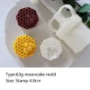 Moulds 63g Honeycomb Shape MidAutumn Festival Mooncake Mould Bee Pattern Pastry Dessert Chocolate Mould ABS Plastic Hand Pressure Mold