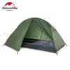 Ultraleichter 1 Person Camping Zelt Rucksackking King Wanderradfahren Eins Zelte wasserdichte PU4000 Green 240416 240426