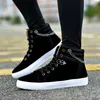 Casual schoenen mannen sneakers 2024 lente high-top schoenmode student canvas keten trend bord gevulkaniseerd