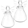 Vasi di vetro vintage Vaso fiore POTTO idroponico bottiglie di angelo decorativo Bottiglie semplici da tavolo alto