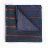 Bow Ties Linbaiway Striped Pocket Square For Mens Small Wedding Hankies Men's Suits Handkerchief Women's Chest Towel Custom Logo