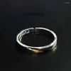 Clusterringe exquisite trendige Goldmark Ring Männlich Eröffnungszachtel Accessoires S925 Männer Silberschmuck Geschenk für Freund