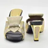 Dress Shoes African And Bag Sets For Women Italian With Matching Bags High Quality Wedding Shoe Set Gold Color