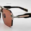 Mode-Sonnenbrille für Männer Frauen Sommer Silverton Designer handgefertigt halbrimretro Gläser Stil Anti-Ultraviolett Dicke Metallquadratrahmen Zufallsbox
