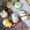 Niedlicher Cartoon Lion Koala Elefant Schlüssel Ring Kawaii Bag Pendel Plüsch Tier Spielzeugkette 240416